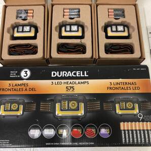 DURACELL デュラセル LEDヘッドランプ 3個セット 575ルーメン