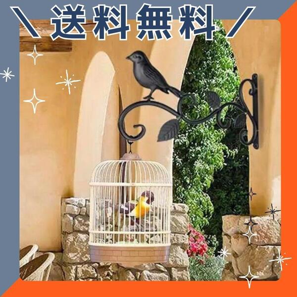 ブラック ウォールフック 小鳥 アイアン アンティーク 壁掛け インテリア 玄関 レトロ