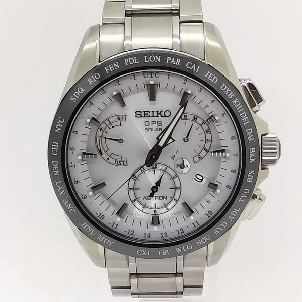 【良品】SEIKO セイコー ASTRON アストロン GPSソーラー 8Xシリーズデュアルタイム SBXB047 箱保付きメンズ腕時計