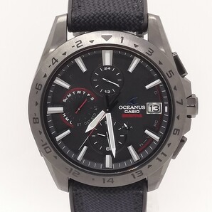 【美品】CASIO カシオ オシアナスBRIEFINGコラボモデル OCW-T3000BRE-1AJR 替えベルト付き メンズ腕時計