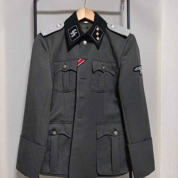 ww2 m36 少尉 ドイツ軍 制服 武装親衛隊 レプリカ ジャケット 軍服