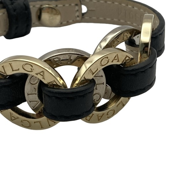 BVLGARI バングル ブルガリ・ブルガリ シルバー レザー 美品 未使用 BVLGARI - 未使用 BVLGARI ブルガリ Serpenti Forever