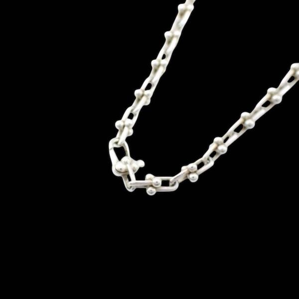 箱 Tiffany & co. ティファニー ハードウェア マイクロリンク ブレスレット 925 スターリングシルバー シルバー 3457