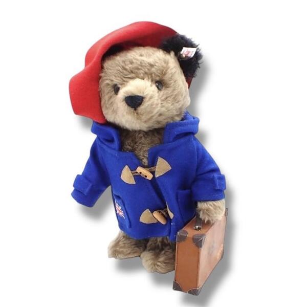 限定品 箱 シュタイフ Steiff パディントンベア パディントン くま ぬいぐるみ 2012 人形 テディベア 置物 ブラウン レッド ブルー 3455