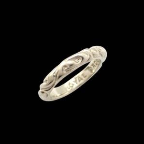 ロイヤルオーダー ROYAL ORDER リボンバンド 18K 750 リング 指輪 9号 K18WG K18 3mm ホワイトゴールド 保存袋 3451