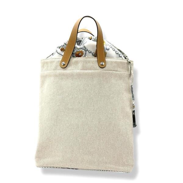 エルメス プティアッシュ トートバッグ キャンバス シルク セリエ Hermes ハンドバッグ サックドトワル プティ アッシュ 3514