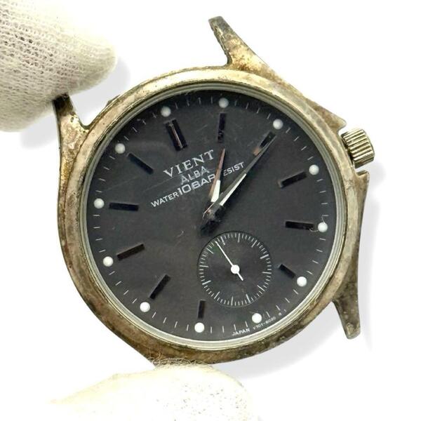 新品電池 セイコー アルバ VIENT 腕時計 スモールセコンド SEIKO ALBA V707-8010 クォーツ スモセコ アナログ クォーツ 稼働 3530
