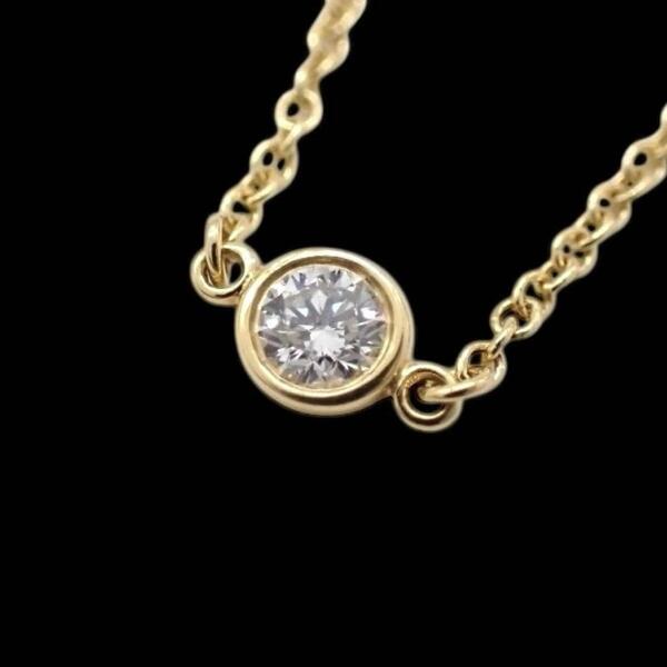 Tiffany & co. ティファニー バイザヤード 3.2mm ダイヤ ダイヤモンド ブレスレット 750 K18YG YG イエローゴールド ジュエリー 3496