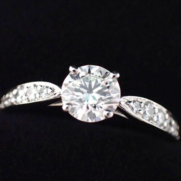 仕上げ済/鑑 Tiffany & co. ティファニー ハーモニー 0.45ct I 3EX VS2 ダイヤ ダイヤモンド ハーフエタニティ ハーフサークル 6号 3442
