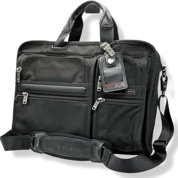 訳あり TUMI 2way ビジネスバッグ ALPHA ブラック トゥミ 26108D4 ブリーフケース ショルダーバッグ ハンドバッグ 3637
