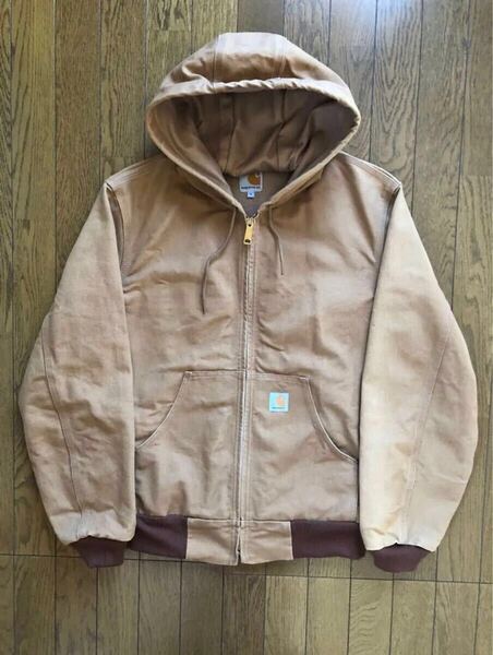 USA製 美品 carhartt カーハート アクティブジャケット Carhartt ジャケット ブラウン ダック S アメカジ 古着 アクティブ ワーク