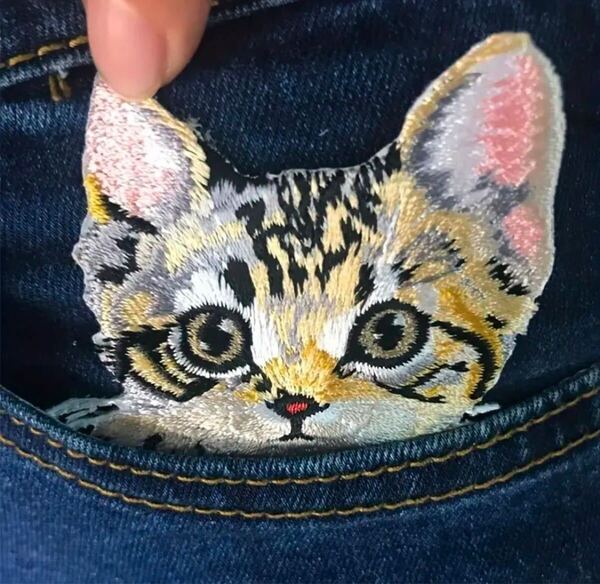 アイロンワッペン/刺繍『猫/ネコ/CAT』新品未開封