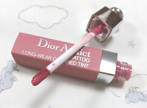 ★人気色★Dior ディオール ディオールアディクト リップタトゥー 351 ナチュラルヌード リップ リップグロス 口紅 ピンク