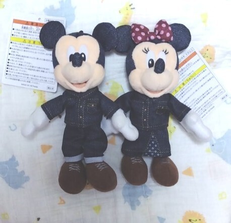 ★ディズニーランド ディズニーシー ディズニー ぬいぐるみバッジ ウエスタン ビッグサンダーマウンテン デニム ミッキー ミニー