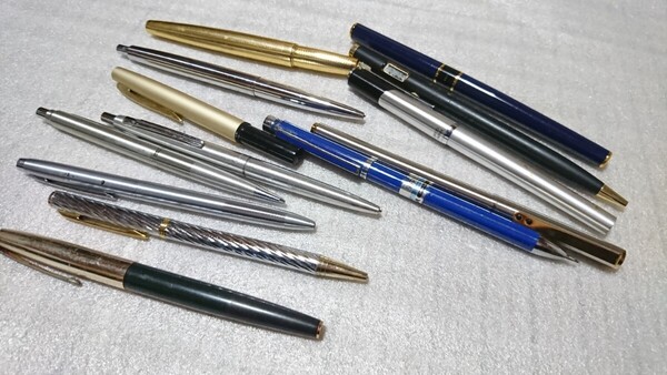 万年筆 ボールペン 筆記用具 まとめ売り13本 ジャンク品 【パイロットボールペン2本あり】