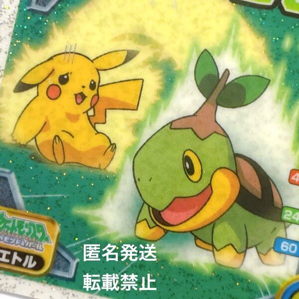 ポケットモンスター ポケモン アニメ ゲーム グッズ ダイヤモンド パール 最強シール烈伝 絶版 ラメ キラ シール レア ナエトル ピカチュウ