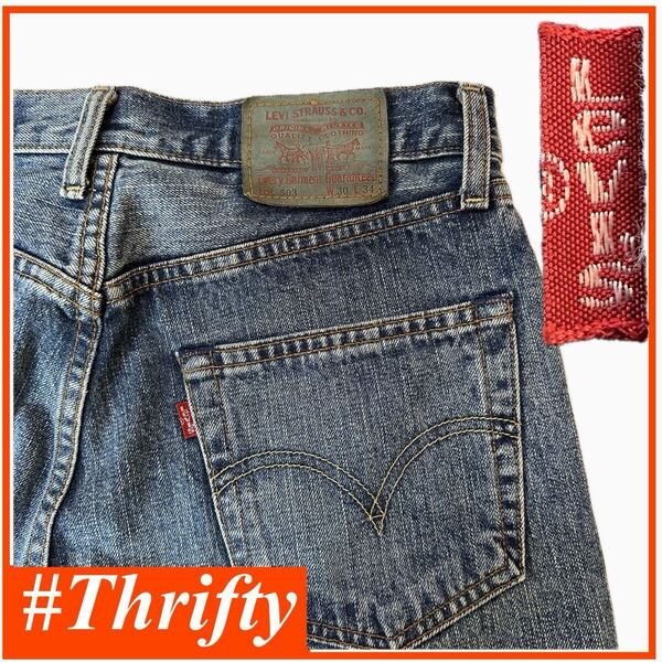 送料無料 即決★リーバイス 503★W30 00年代 復刻デザイン デニムパンツ ストレート ジーンズ メンズ Levi's 赤タブ アメカジ p240503