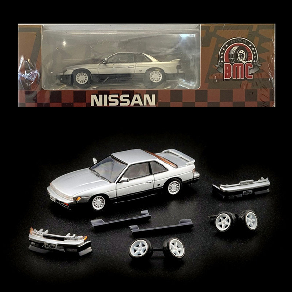 絶版 BMC 日産 シルビア S13 右ハンドル シルバー/グレーメタリック