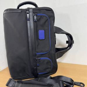 極美品●<ANAオリジナル>●定価110000円●TUMI トゥミ ANA コラボ ALPHA3 3WAY ビジネスリュック 2603180DNY3E スカイブルー 国内正規品