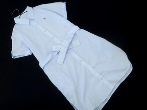 arnold palmer Arnold Palmer Waist Ribbon Shirt Dress size3/light blue ■◆ ☆ ffa2 Women