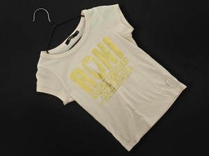 RONI RONI Футболка с принтом логотипа размерМ (130см)/Иворь ■◆ ☆ ffa4 Детская одежда