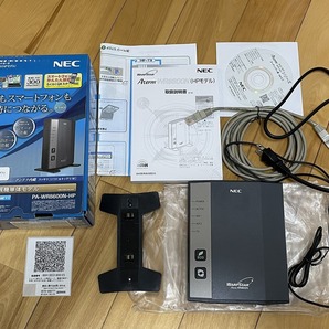 美品 NEC ワイヤレスブロードバンドルータ Aterm PA-WR8600N-HP 付属品完備 送料無料 無線LAN