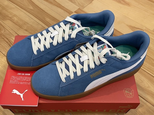 新品 プーマ スニーカー 27.5cm ブルー SMASH 3.0 イヤー オブ スポーツ 397484 PUMA