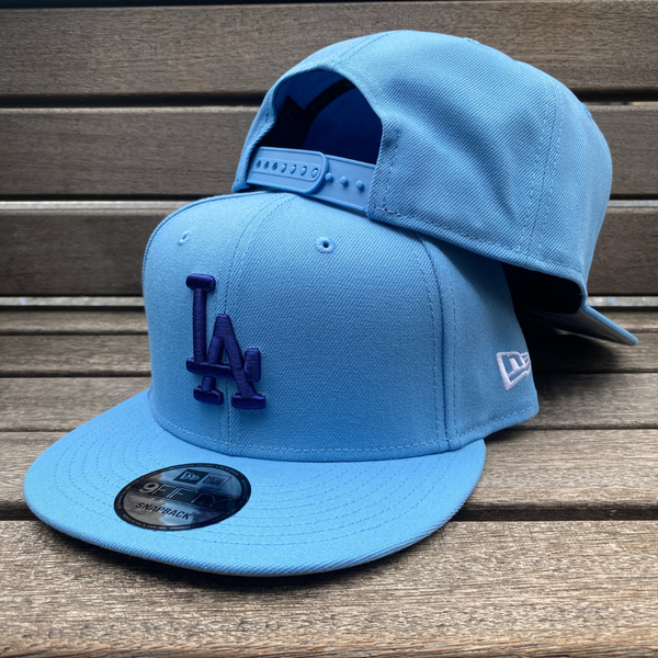 海外限定カラー Newera ニューエラ 9Fifty ロサンゼルス ドジャース Dodgers スナップバックキャップ Essentials Sky USA正規品 (950-203)