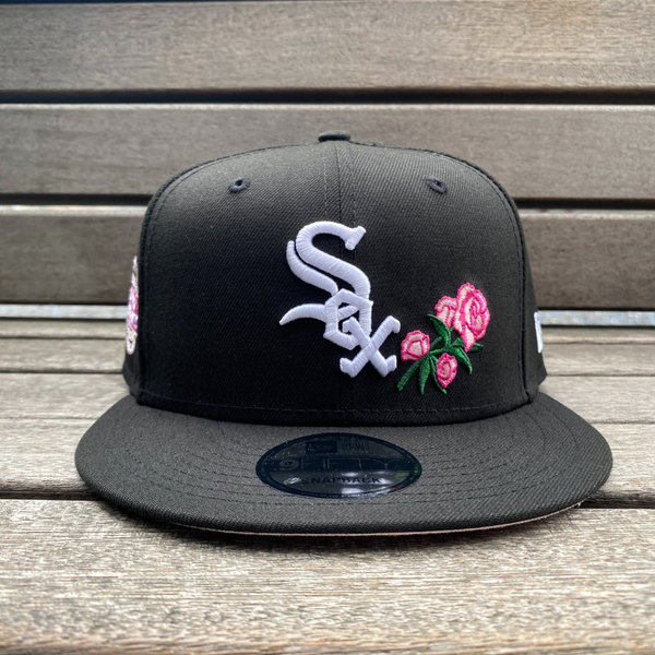 海外限定 Newera ニューエラ 9Fifty シカゴ ホワイトソックス Whitesox スナップバックキャップ 薔薇 Rose Crest 米国正規品 (950-251)