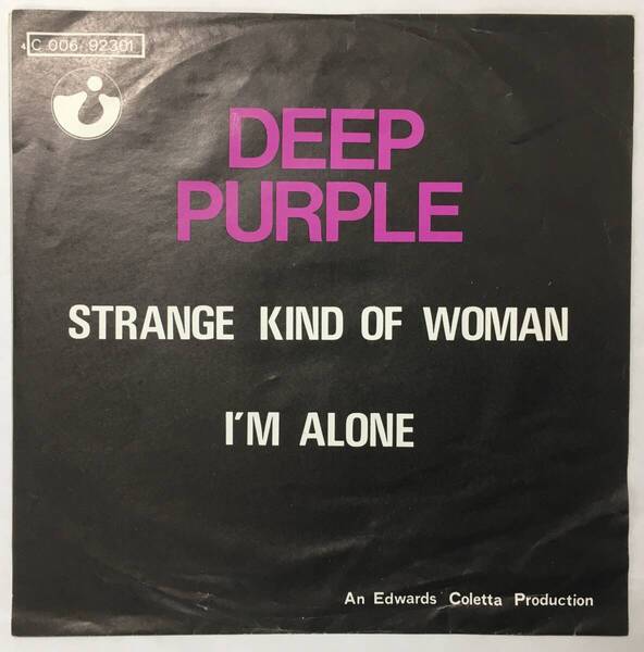 DEEP PURPLE STRANGE KIND OF WOMAN ベルギー盤