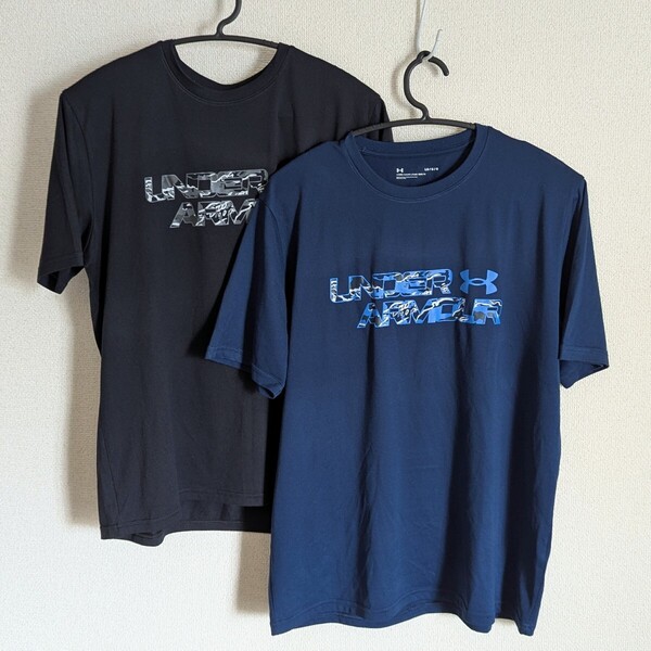 アンダーアーマー UNDER ARMOUR 半袖 Tシャツ LG(L)サイズ 2枚セット タグ無し 匿名配送
