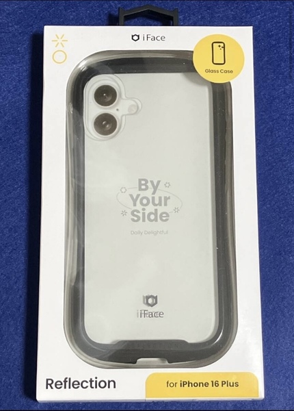 iPhone16Plus iFace Glass Case Reflection Black