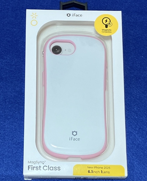 iPhone16e iFace First Class Magsafe対応 Pastel Pink White