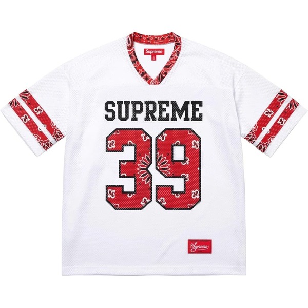 新品未開封 Supreme Bandana Football Jersey White Tシャツ 25SS 白 バンダナフットボールジャージ