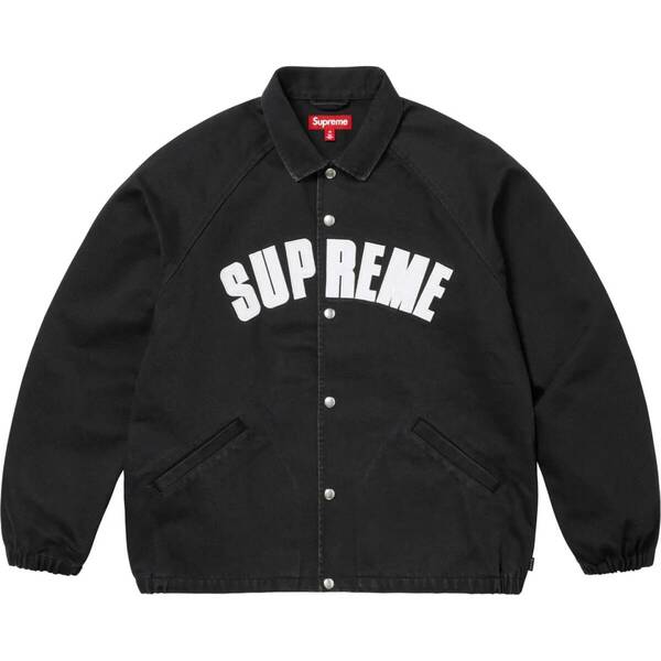新品未開封 Supreme Arc Denim Coaches Jacket Black 黒 25SS アーチデニムコーチジャケット