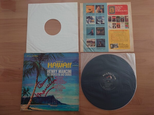 ★Music of Hawaii. Henry Mancini & His Orchestra and Chorus★LSP-3713★直筆サイン★Autographed★汚れ★中古LP★ヘンリー・マンシーニ