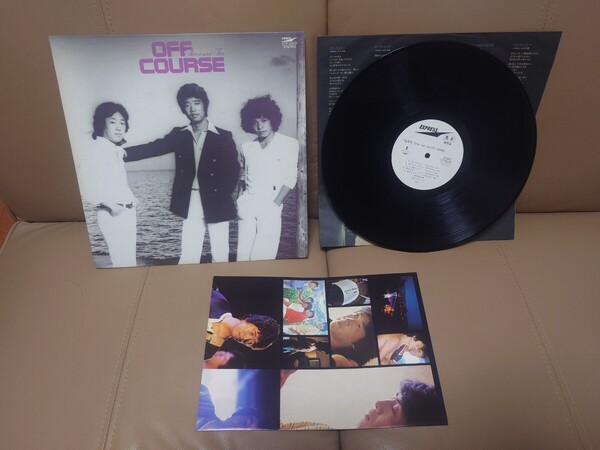 ★オフコース OFF COURSE★Three and Two★見本盤★PROMO★SAMPLE★Rare Item★ポスター付★中古LP★ジャケット、歌詞カード経年汚れ、傷み