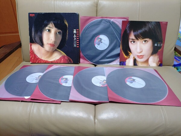 ★藤圭子★ KEIKO FUJI★デビュー10周年記念★藤圭子全集★中古LP★5枚組★見本盤★SAMPLE★Promo★ボックス傷み、汚れ★Hikaru Utada