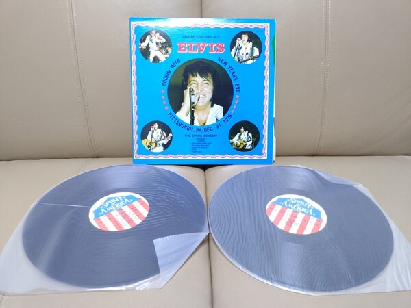 ★エルヴィス・プレスリー ★Elvis presley★Rockin' With New Years' Eve★HNY-7677★Pittsburgh, PA. Dec. 31, 1976 ★2枚組★中古LP