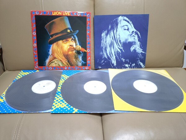 ★レオン・ラッセル★ LEON RUSSELL ★LEON LIVE★レオン・ライヴ★FD-7007/9★3枚組★見本盤★PROMO★SAMPLE★Rare Item★中古LP