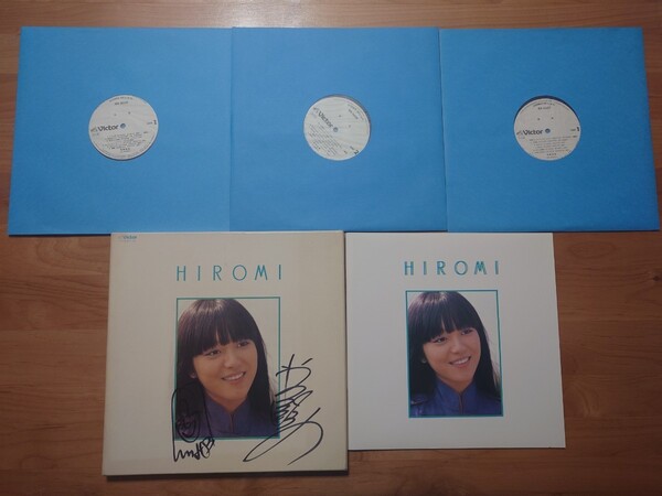 ★岩崎宏美★Hiromi Iwasaki★サインとイラスト書き込みあり★3LPレコード★見本盤★中古 ★SAMPLE★PROMO★ボックス経年汚れ★Autographed