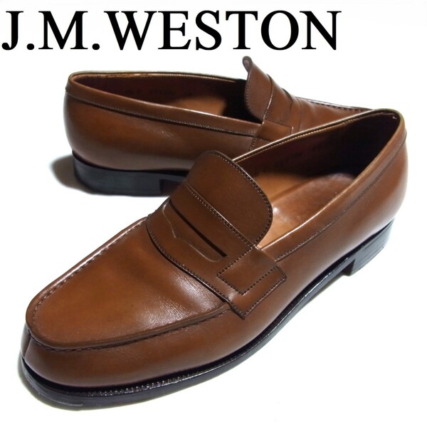 J.M.WESTON 180 シグニチャー ローファー 4.5 C ブラウン レディース ジェイエムウエストン