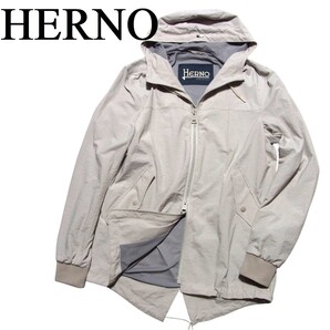 HERNO ヘルノ フード ナイロン モッズコート ジャケット 48 PA0048U
