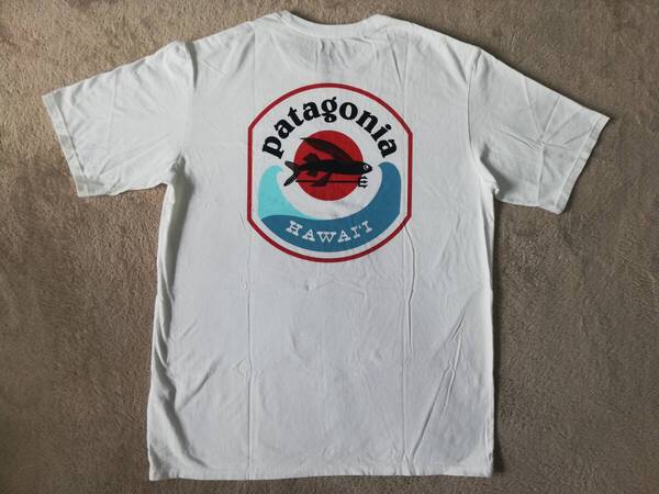 2024年新作! パタゴニア ハワイ限定 パタロハ 飛魚 オーガニック Tシャツ Mサイズ ホワイト 白 半袖 カットソー Patagonia HAWAII