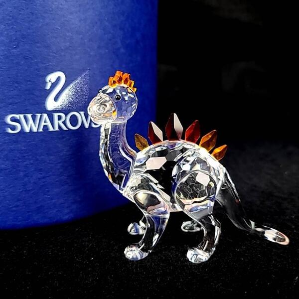 /美品/スワロフスキー SWAROVSKI 恐竜 ディノ ダイナソー 268204 置物 フィギュリン クリスタル 箱つき 廃番 希少 レア
