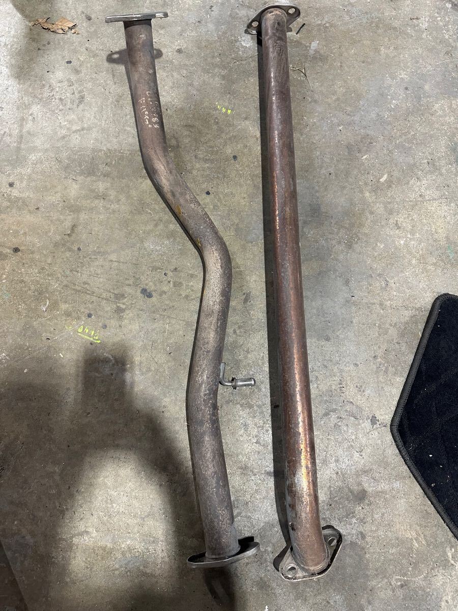 ha23 ha22 ha12 フロントパイプ　ストレートマフラー　競技用　2分割 ha23 ha22 ha12 フロントパイプ ストレートマフラー 競技用 2