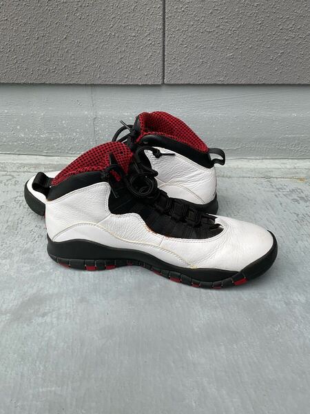 【美品】エアジョーダン 10 RETRO シカゴ ホワイト/ブラック/レッド 27cm NIKE AIR JORDAN