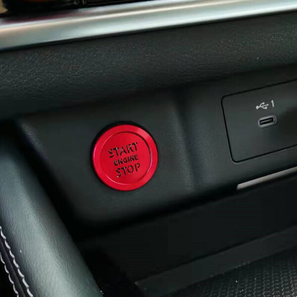日産 エクストレイル T33 SNT33 プッシュスタートカバー レッド