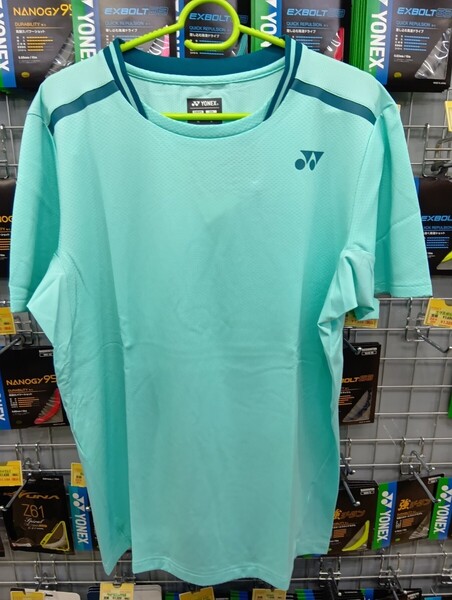 【10559 (470) O】YONEX(ヨネックス) ユニゲームシャツ シアン O 新品未使用 バドミントン テニス 定価8250円
