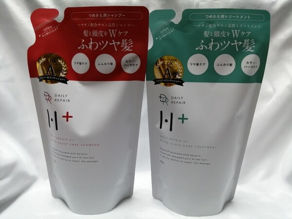DRH+ エイジング スカルプケア シャンプー 350ml & トリートメント 350g 詰め替え セット シトラスフローラルの香り リフィル